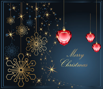 free vector 3 christmas vector background